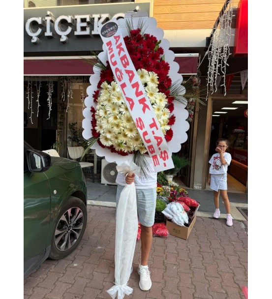 ÇELENK TEK KAT CANLI ÇİÇEK